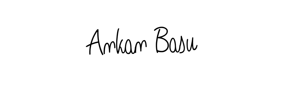 The best way (Angelique-Rose-font-FFP) to make a short signature is to pick only two or three words in your name. The name Ankan Basu include a total of six letters. For converting this name. Ankan Basu signature style 5 images and pictures png