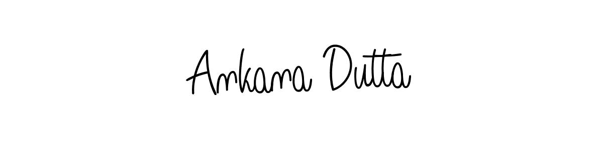 The best way (Angelique-Rose-font-FFP) to make a short signature is to pick only two or three words in your name. The name Ankana Dutta include a total of six letters. For converting this name. Ankana Dutta signature style 5 images and pictures png