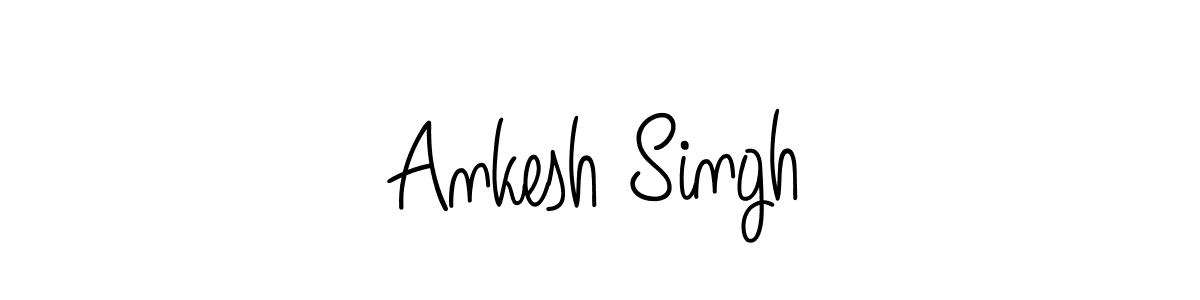 Make a beautiful signature design for name Ankesh Singh. With this signature (Angelique-Rose-font-FFP) style, you can create a handwritten signature for free. Ankesh Singh signature style 5 images and pictures png