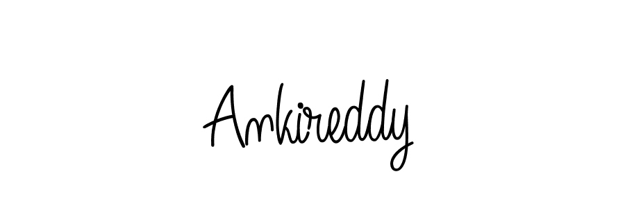 Use a signature maker to create a handwritten signature online. With this signature software, you can design (Angelique-Rose-font-FFP) your own signature for name Ankireddy. Ankireddy signature style 5 images and pictures png