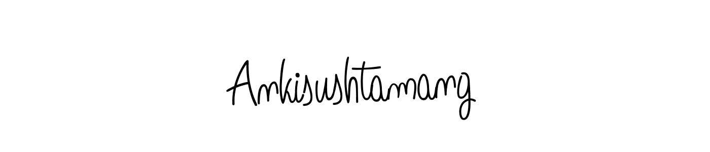 How to make Ankisushtamang name signature. Use Angelique-Rose-font-FFP style for creating short signs online. This is the latest handwritten sign. Ankisushtamang signature style 5 images and pictures png