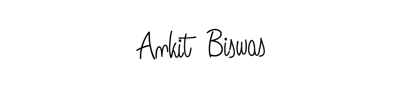 The best way (Angelique-Rose-font-FFP) to make a short signature is to pick only two or three words in your name. The name Ankit  Biswas include a total of six letters. For converting this name. Ankit  Biswas signature style 5 images and pictures png