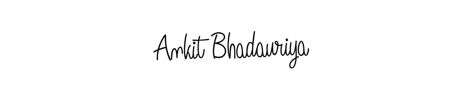 Also we have Ankit Bhadauriya name is the best signature style. Create professional handwritten signature collection using Angelique-Rose-font-FFP autograph style. Ankit Bhadauriya signature style 5 images and pictures png