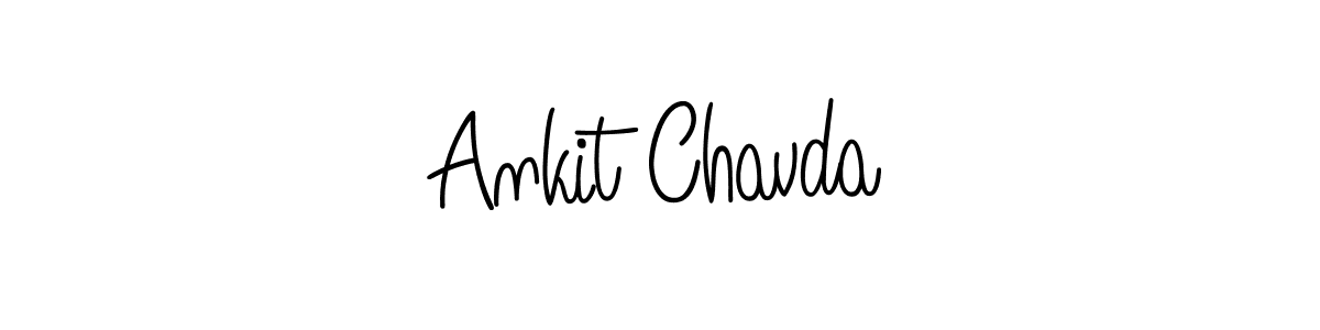 Also we have Ankit Chavda name is the best signature style. Create professional handwritten signature collection using Angelique-Rose-font-FFP autograph style. Ankit Chavda signature style 5 images and pictures png