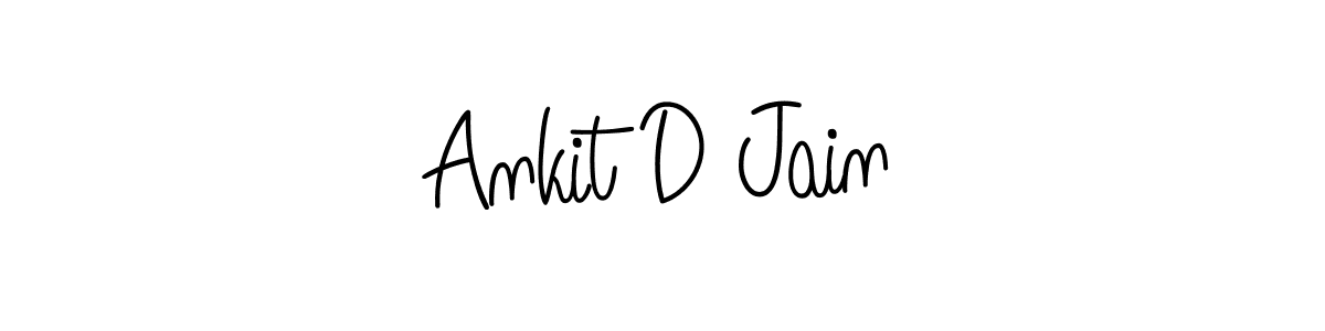 Use a signature maker to create a handwritten signature online. With this signature software, you can design (Angelique-Rose-font-FFP) your own signature for name Ankit D Jain. Ankit D Jain signature style 5 images and pictures png