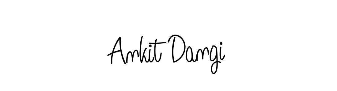 You should practise on your own different ways (Angelique-Rose-font-FFP) to write your name (Ankit Dangi) in signature. don't let someone else do it for you. Ankit Dangi signature style 5 images and pictures png