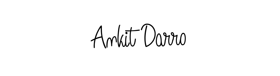 Design your own signature with our free online signature maker. With this signature software, you can create a handwritten (Angelique-Rose-font-FFP) signature for name Ankit Darro. Ankit Darro signature style 5 images and pictures png