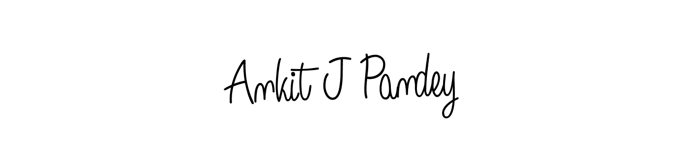 Design your own signature with our free online signature maker. With this signature software, you can create a handwritten (Angelique-Rose-font-FFP) signature for name Ankit J Pandey. Ankit J Pandey signature style 5 images and pictures png