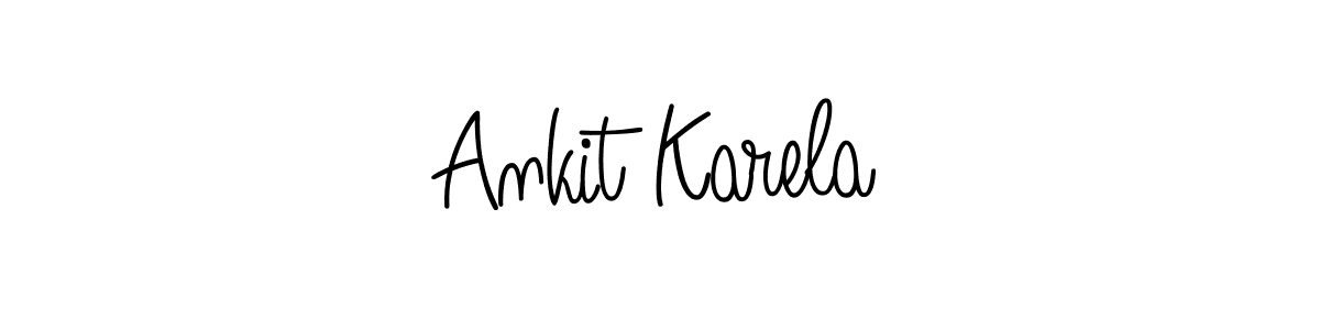 Make a beautiful signature design for name Ankit Karela. With this signature (Angelique-Rose-font-FFP) style, you can create a handwritten signature for free. Ankit Karela signature style 5 images and pictures png