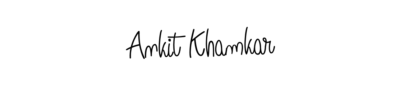 Design your own signature with our free online signature maker. With this signature software, you can create a handwritten (Angelique-Rose-font-FFP) signature for name Ankit Khamkar. Ankit Khamkar signature style 5 images and pictures png