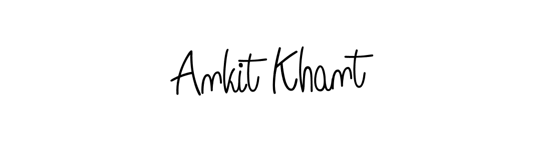 How to make Ankit Khant name signature. Use Angelique-Rose-font-FFP style for creating short signs online. This is the latest handwritten sign. Ankit Khant signature style 5 images and pictures png