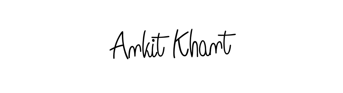 How to make Ankit Khant name signature. Use Angelique-Rose-font-FFP style for creating short signs online. This is the latest handwritten sign. Ankit Khant signature style 5 images and pictures png