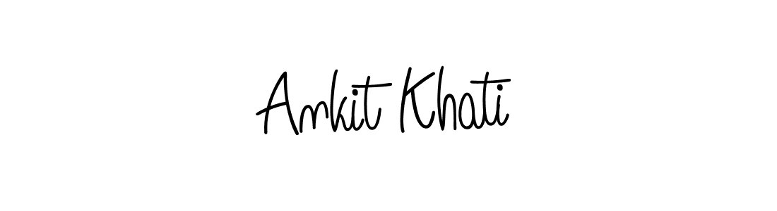 How to Draw Ankit Khati signature style? Angelique-Rose-font-FFP is a latest design signature styles for name Ankit Khati. Ankit Khati signature style 5 images and pictures png