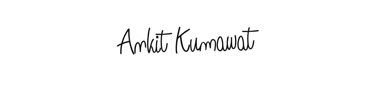 Use a signature maker to create a handwritten signature online. With this signature software, you can design (Angelique-Rose-font-FFP) your own signature for name Ankit Kumawat. Ankit Kumawat signature style 5 images and pictures png