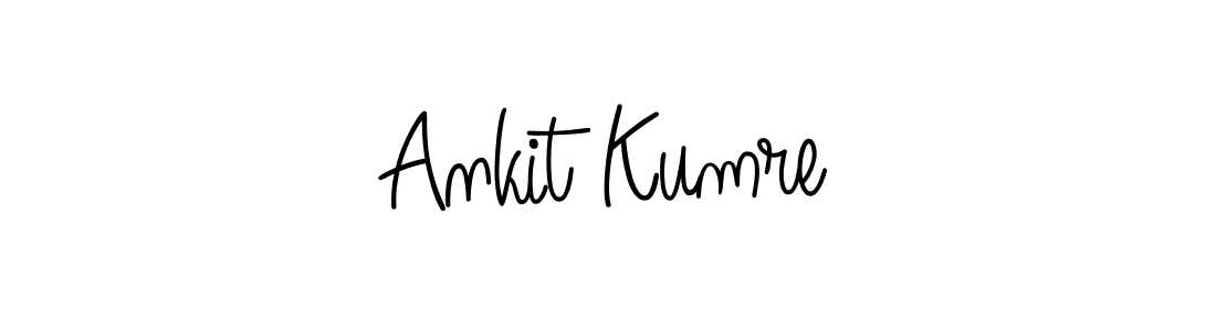You should practise on your own different ways (Angelique-Rose-font-FFP) to write your name (Ankit Kumre) in signature. don't let someone else do it for you. Ankit Kumre signature style 5 images and pictures png