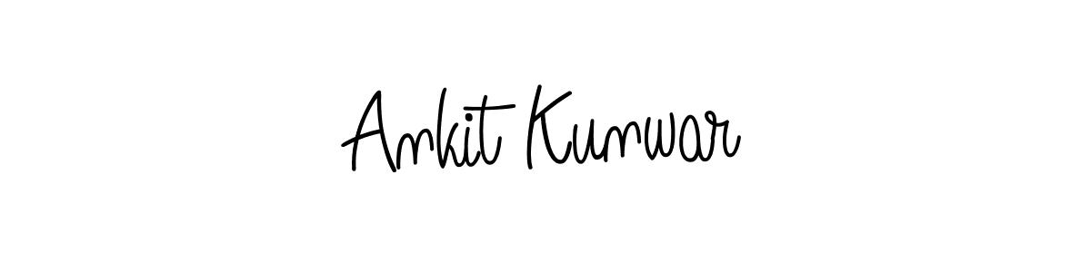 Ankit Kunwar stylish signature style. Best Handwritten Sign (Angelique-Rose-font-FFP) for my name. Handwritten Signature Collection Ideas for my name Ankit Kunwar. Ankit Kunwar signature style 5 images and pictures png