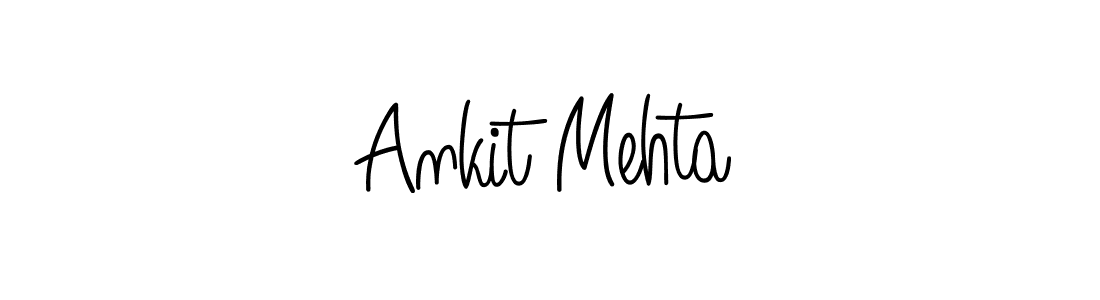 The best way (Angelique-Rose-font-FFP) to make a short signature is to pick only two or three words in your name. The name Ankit Mehta include a total of six letters. For converting this name. Ankit Mehta signature style 5 images and pictures png