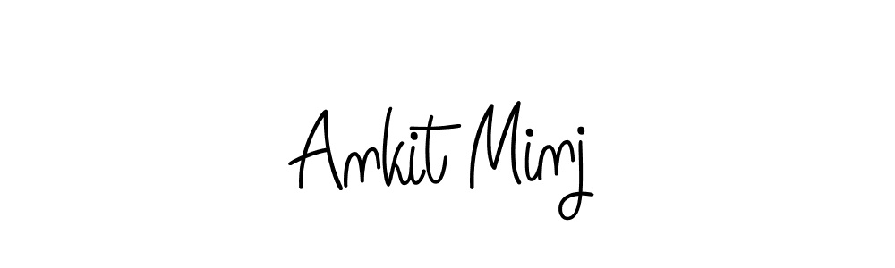 Design your own signature with our free online signature maker. With this signature software, you can create a handwritten (Angelique-Rose-font-FFP) signature for name Ankit Minj. Ankit Minj signature style 5 images and pictures png