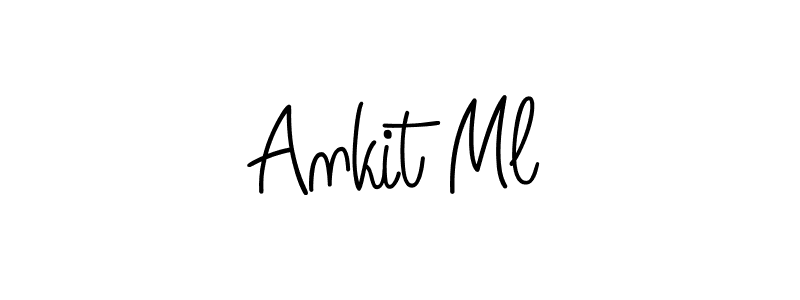 How to make Ankit Ml signature? Angelique-Rose-font-FFP is a professional autograph style. Create handwritten signature for Ankit Ml name. Ankit Ml signature style 5 images and pictures png