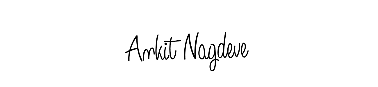 How to make Ankit Nagdeve name signature. Use Angelique-Rose-font-FFP style for creating short signs online. This is the latest handwritten sign. Ankit Nagdeve signature style 5 images and pictures png