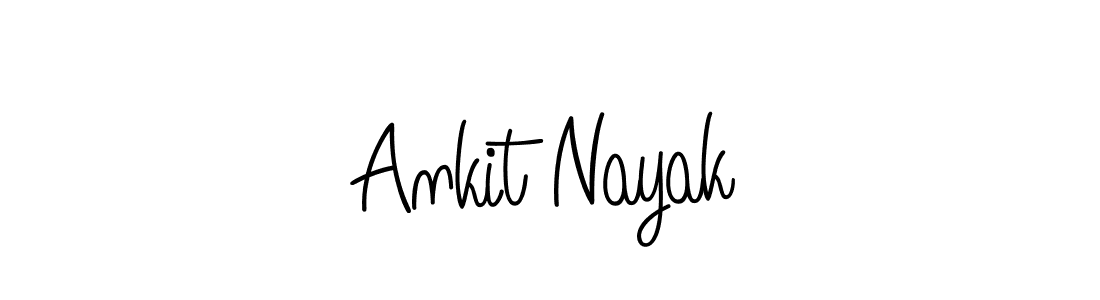 How to make Ankit Nayak name signature. Use Angelique-Rose-font-FFP style for creating short signs online. This is the latest handwritten sign. Ankit Nayak signature style 5 images and pictures png