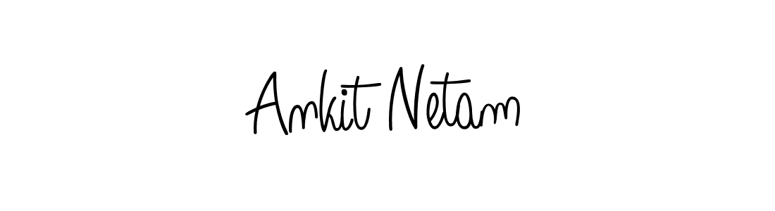 Also we have Ankit Netam name is the best signature style. Create professional handwritten signature collection using Angelique-Rose-font-FFP autograph style. Ankit Netam signature style 5 images and pictures png