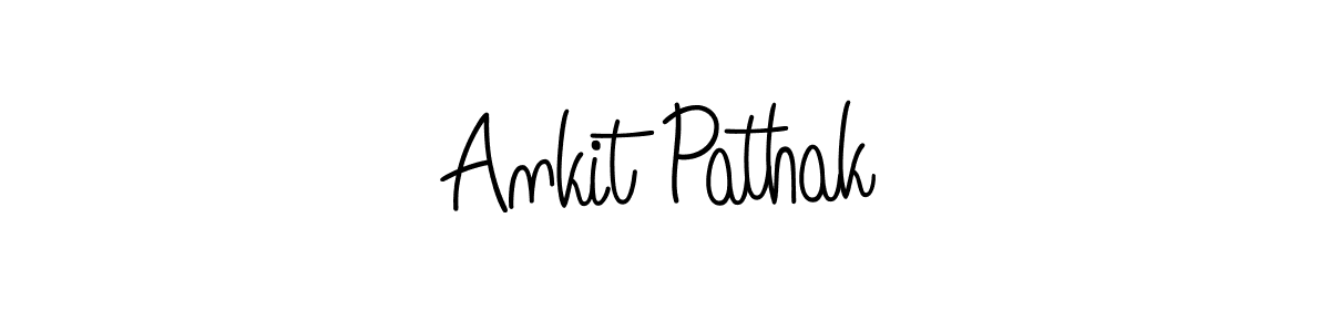 You should practise on your own different ways (Angelique-Rose-font-FFP) to write your name (Ankit Pathak) in signature. don't let someone else do it for you. Ankit Pathak signature style 5 images and pictures png