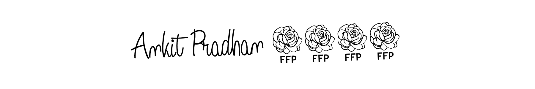 Design your own signature with our free online signature maker. With this signature software, you can create a handwritten (Angelique-Rose-font-FFP) signature for name Ankit Pradhan 4141. Ankit Pradhan 4141 signature style 5 images and pictures png