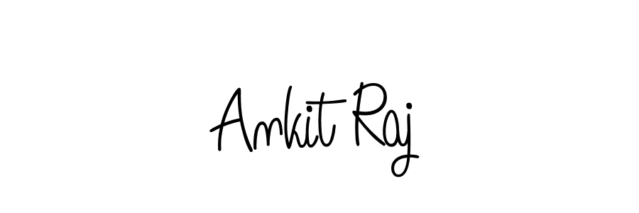 How to make Ankit Raj name signature. Use Angelique-Rose-font-FFP style for creating short signs online. This is the latest handwritten sign. Ankit Raj signature style 5 images and pictures png