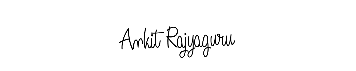 How to make Ankit Rajyaguru name signature. Use Angelique-Rose-font-FFP style for creating short signs online. This is the latest handwritten sign. Ankit Rajyaguru signature style 5 images and pictures png