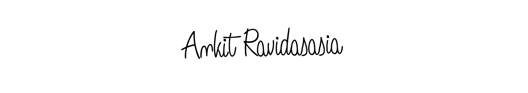 Make a beautiful signature design for name Ankit Ravidasasia. With this signature (Angelique-Rose-font-FFP) style, you can create a handwritten signature for free. Ankit Ravidasasia signature style 5 images and pictures png