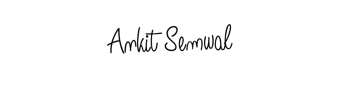 How to make Ankit Semwal name signature. Use Angelique-Rose-font-FFP style for creating short signs online. This is the latest handwritten sign. Ankit Semwal signature style 5 images and pictures png