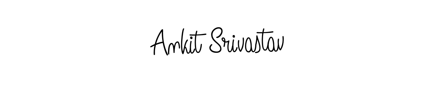 Ankit Srivastav stylish signature style. Best Handwritten Sign (Angelique-Rose-font-FFP) for my name. Handwritten Signature Collection Ideas for my name Ankit Srivastav. Ankit Srivastav signature style 5 images and pictures png