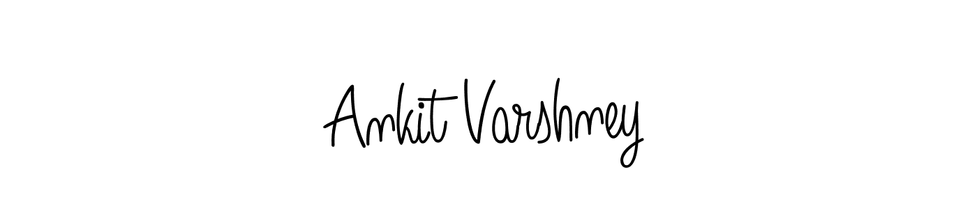 How to make Ankit Varshney name signature. Use Angelique-Rose-font-FFP style for creating short signs online. This is the latest handwritten sign. Ankit Varshney signature style 5 images and pictures png