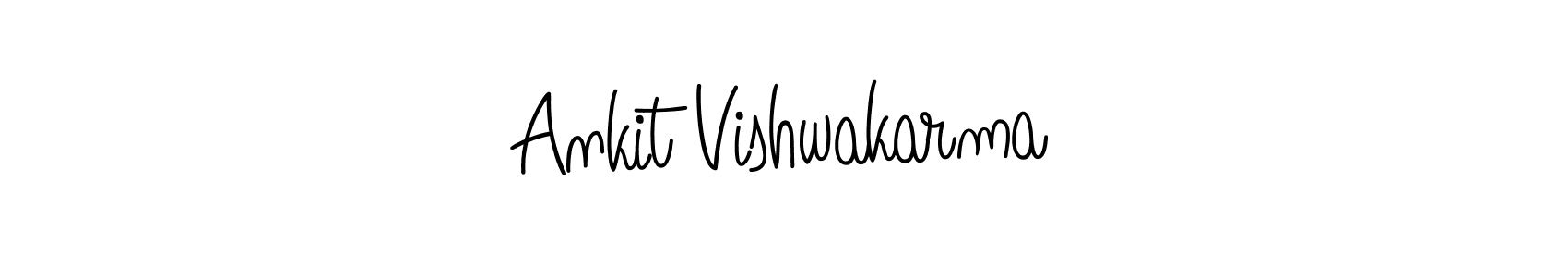 Design your own signature with our free online signature maker. With this signature software, you can create a handwritten (Angelique-Rose-font-FFP) signature for name Ankit Vishwakarma. Ankit Vishwakarma signature style 5 images and pictures png
