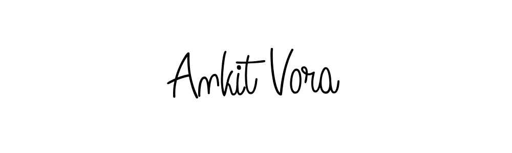 Ankit Vora stylish signature style. Best Handwritten Sign (Angelique-Rose-font-FFP) for my name. Handwritten Signature Collection Ideas for my name Ankit Vora. Ankit Vora signature style 5 images and pictures png