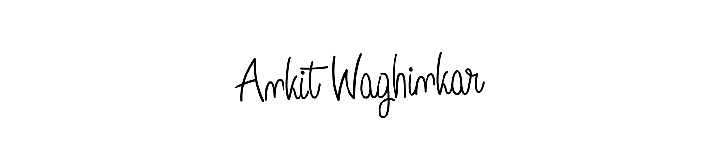 How to make Ankit Waghinkar name signature. Use Angelique-Rose-font-FFP style for creating short signs online. This is the latest handwritten sign. Ankit Waghinkar signature style 5 images and pictures png