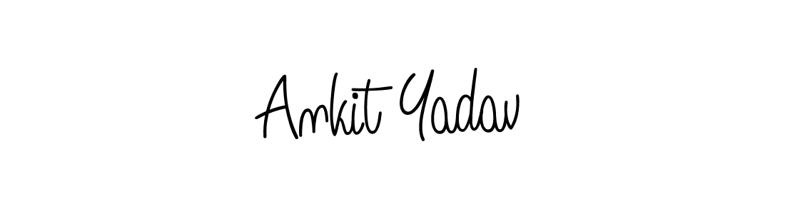 Use a signature maker to create a handwritten signature online. With this signature software, you can design (Angelique-Rose-font-FFP) your own signature for name Ankit Yadav. Ankit Yadav signature style 5 images and pictures png