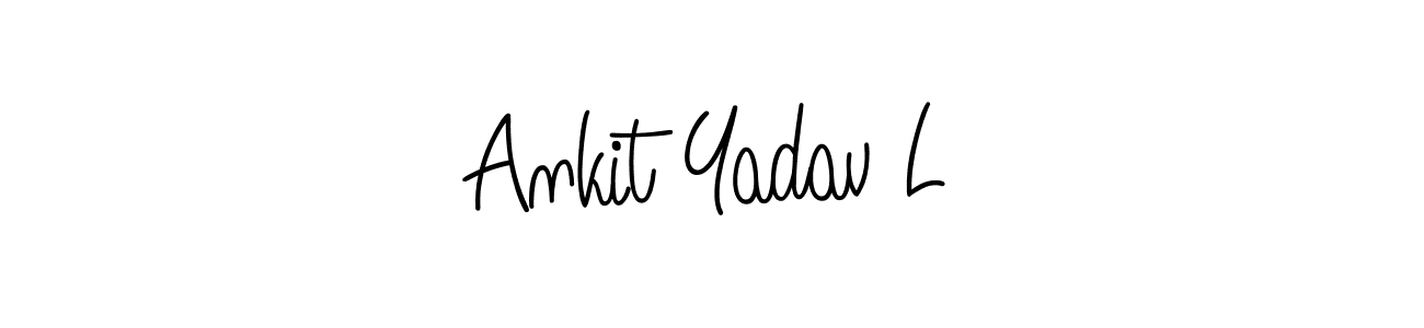 How to make Ankit Yadav L name signature. Use Angelique-Rose-font-FFP style for creating short signs online. This is the latest handwritten sign. Ankit Yadav L signature style 5 images and pictures png