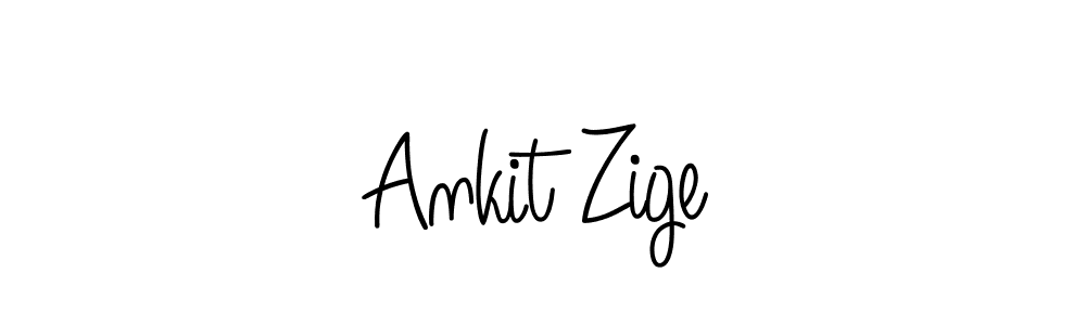 You should practise on your own different ways (Angelique-Rose-font-FFP) to write your name (Ankit Zige) in signature. don't let someone else do it for you. Ankit Zige signature style 5 images and pictures png