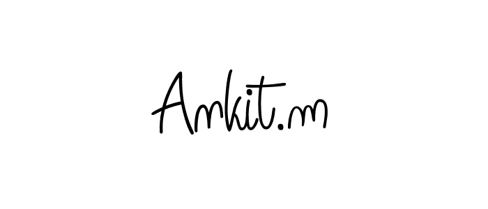 Best and Professional Signature Style for Ankit.m. Angelique-Rose-font-FFP Best Signature Style Collection. Ankit.m signature style 5 images and pictures png