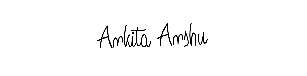 It looks lik you need a new signature style for name Ankita Anshu. Design unique handwritten (Angelique-Rose-font-FFP) signature with our free signature maker in just a few clicks. Ankita Anshu signature style 5 images and pictures png