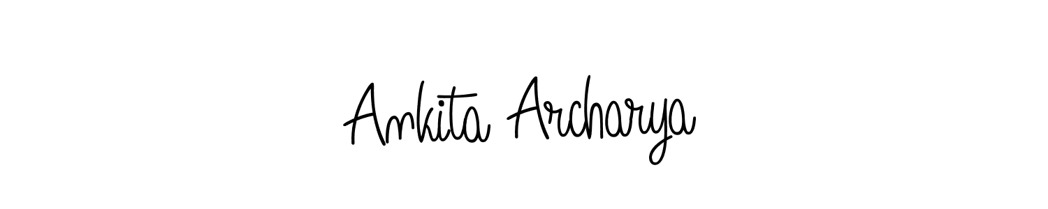 Angelique-Rose-font-FFP is a professional signature style that is perfect for those who want to add a touch of class to their signature. It is also a great choice for those who want to make their signature more unique. Get Ankita Archarya name to fancy signature for free. Ankita Archarya signature style 5 images and pictures png