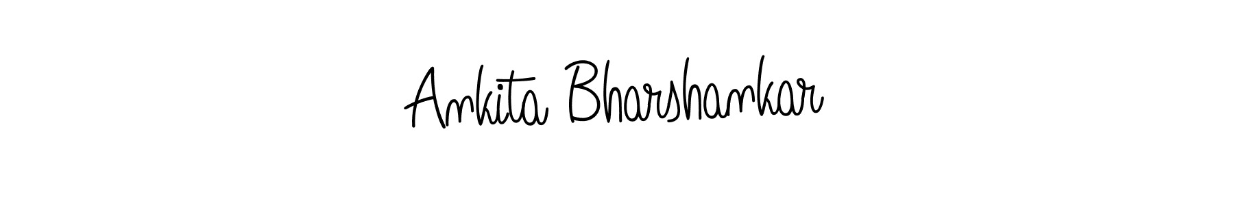 How to make Ankita Bharshankar signature? Angelique-Rose-font-FFP is a professional autograph style. Create handwritten signature for Ankita Bharshankar name. Ankita Bharshankar signature style 5 images and pictures png