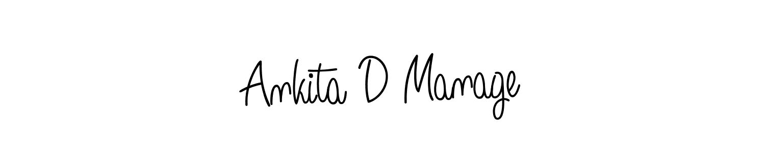 Make a beautiful signature design for name Ankita D Manage. Use this online signature maker to create a handwritten signature for free. Ankita D Manage signature style 5 images and pictures png