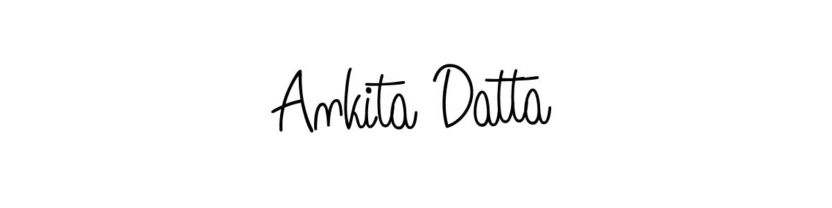 Make a beautiful signature design for name Ankita Datta. With this signature (Angelique-Rose-font-FFP) style, you can create a handwritten signature for free. Ankita Datta signature style 5 images and pictures png