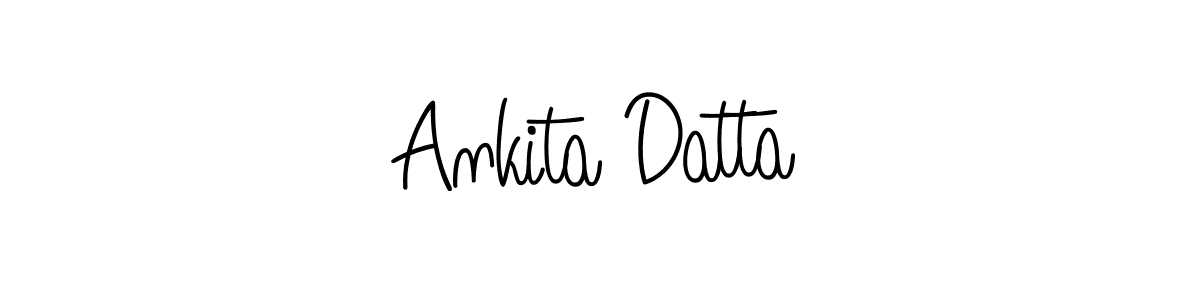 Ankita Datta stylish signature style. Best Handwritten Sign (Angelique-Rose-font-FFP) for my name. Handwritten Signature Collection Ideas for my name Ankita Datta. Ankita Datta signature style 5 images and pictures png
