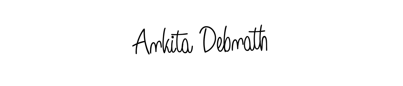 Design your own signature with our free online signature maker. With this signature software, you can create a handwritten (Angelique-Rose-font-FFP) signature for name Ankita Debnath. Ankita Debnath signature style 5 images and pictures png