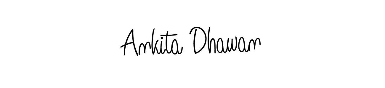 Design your own signature with our free online signature maker. With this signature software, you can create a handwritten (Angelique-Rose-font-FFP) signature for name Ankita Dhawan. Ankita Dhawan signature style 5 images and pictures png