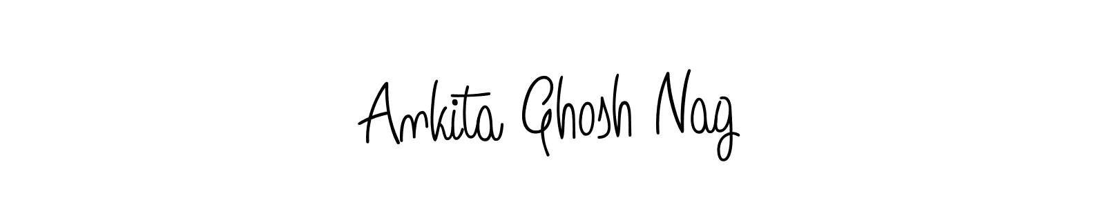This is the best signature style for the Ankita Ghosh Nag name. Also you like these signature font (Angelique-Rose-font-FFP). Mix name signature. Ankita Ghosh Nag signature style 5 images and pictures png